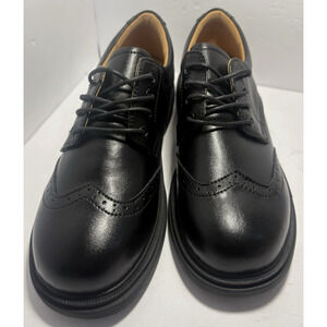 OKJ Oxford Shoes for Women Black Oxfords Dressy Work Casual Slip On Lace Sz 8